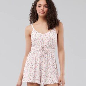 Hollister Tie Front Knit Romper- X Small